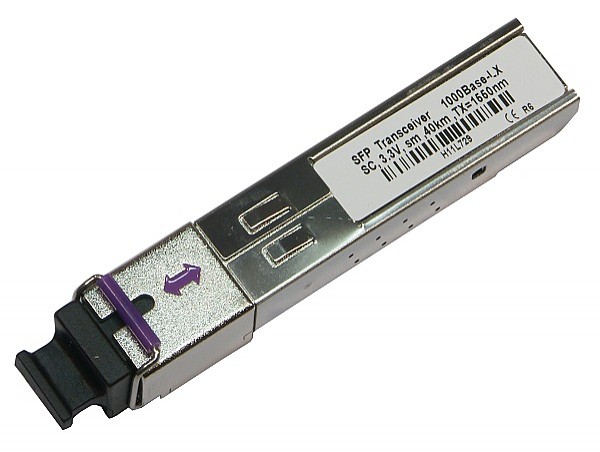 Modu SFP 1x 1000 Mbps SC SM, 40 km, WDM TX:1550 nm, z diagnostyk DDMI (WO-SWS-1215-040K-DI) 