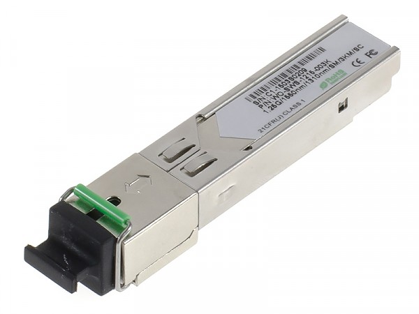 Moduł SFP 1x 1000 Mbps SC SM, 3 km, WDM TX:1550nm (Wave Optics, WO-SWS-1215-003K) 