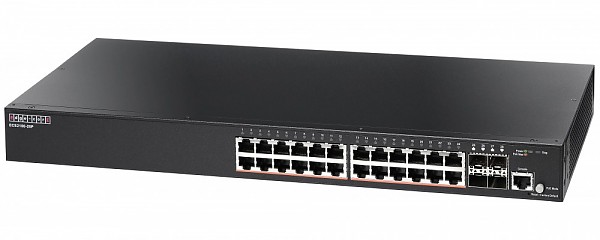 Switch inteligentny, 24x 10/100/1000 RJ-45, 4x slot SFP, PoE+, 19" (Edge-corE ECS2100-28P) 