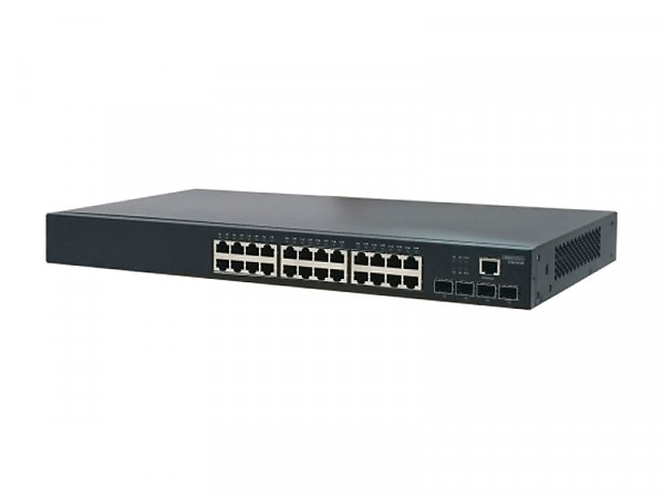 Edge-corE ECS4120-28T, Switch zarządzalny, 24x 10/100/1000 RJ-45, 4x slot 10G SFP+, 19"