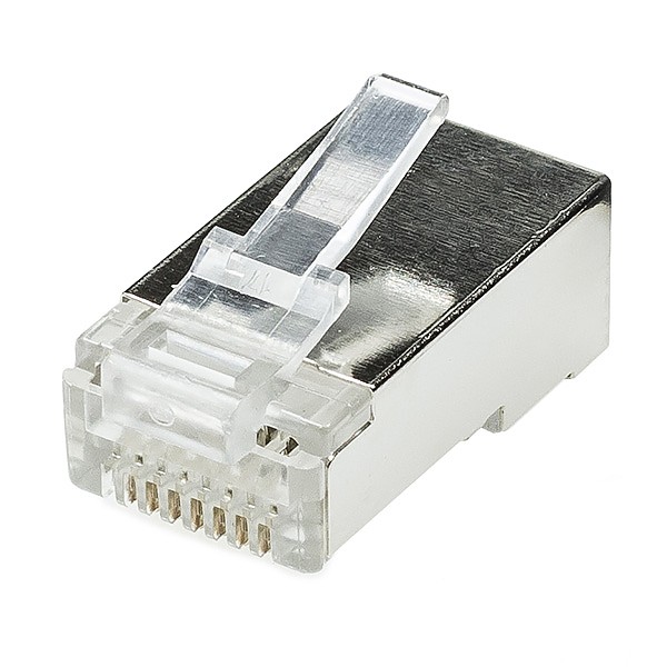 Wtyk RJ-45, 8p8c, kat6A, na przewód okrągły, drut, ekranowany