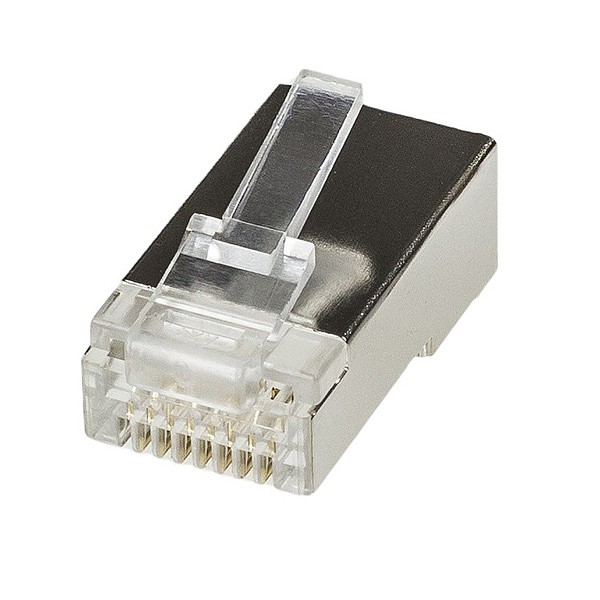 Wtyk RJ-45, 8p8c, kat6A, na przewód okrągły, linkę, ekranowany