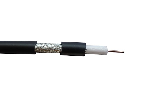 Przewd koncentryczny Wave Cables RG6 Cu, czarny, 100m 