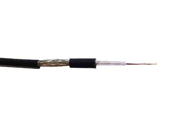 Kabel koncentryczny, RG174, linka, czarny, 100m, Wave Cables