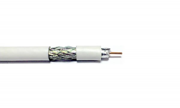 Przewd koncentryczny Wave Cables RG6 Cu, biay, powoka LSOH, 100m 