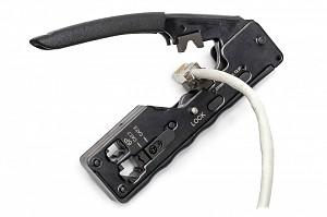 Zaciskarka złączy modularnych 8p (RJ-45) i 6p (RJ-12, RJ-11), ekran (AT-4200) 