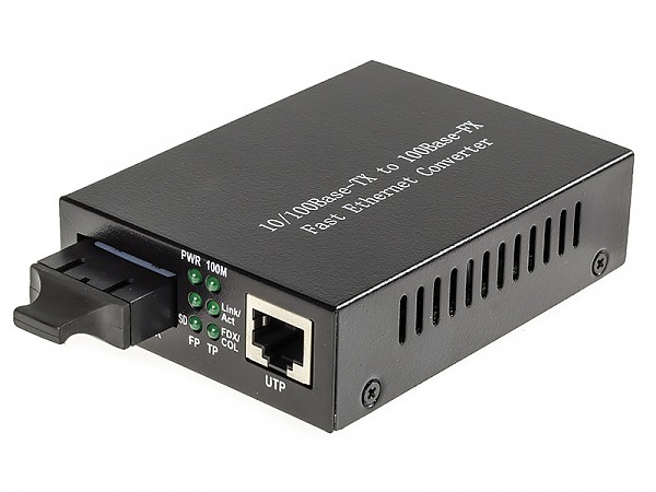 Media konwerter światłowodowy 10/100M RJ-45/SC, MM 1310nm, 2km, LFP