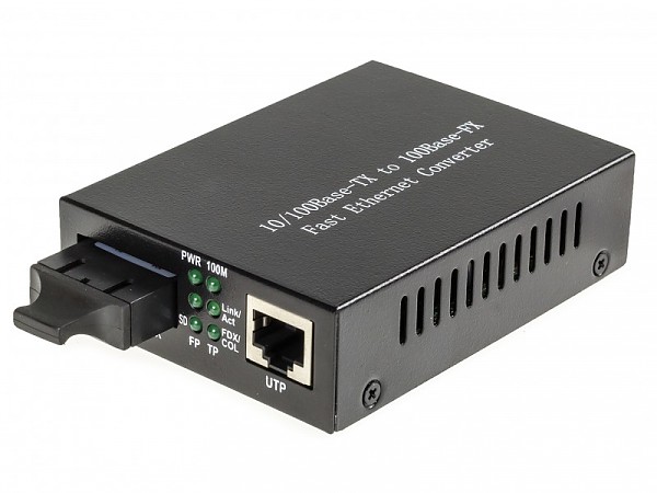 Konwerter 10/100 Mbps RJ-45/SC, SM 1310nm, 40km, LFP (Wave Optics, WO-KA-SDS-040K) 