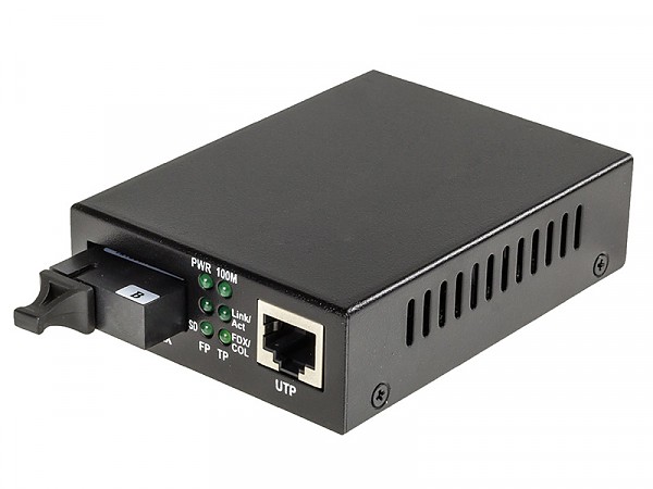 Konwerter 10/100/1000 Mbps RJ-45/SC, SM 1550nm, 10km, WDM (Wave Optics, WO-KB-SWS-010K-B) 