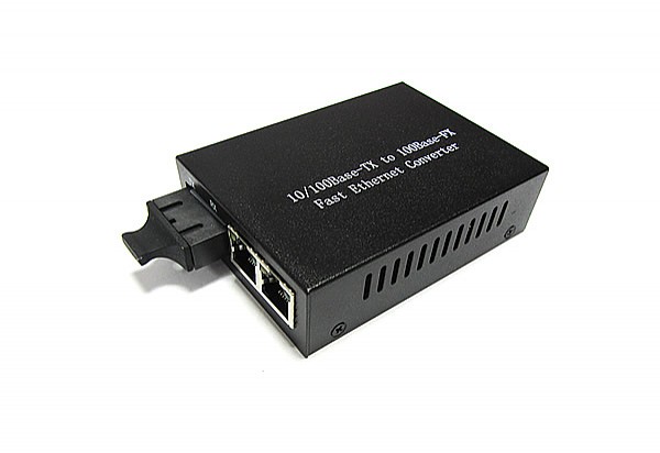 Media konwerter światłowodowy 2x10/100M RJ-45/SC, MM 1310nm, 2km
