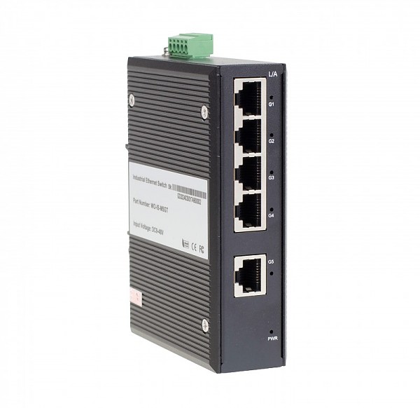 Switch niezarządzalny, 5x 10/1000 RJ-45 (Wave Industrial WO-IS-M5GT) 