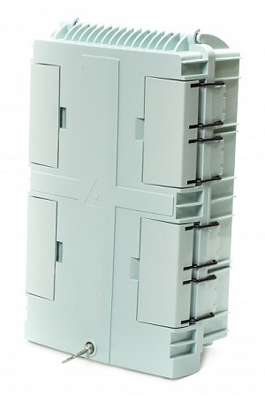 Przełącznica FTTH, IP65, 24x SC simplex, bez adapterów, zamykana na klucz 
