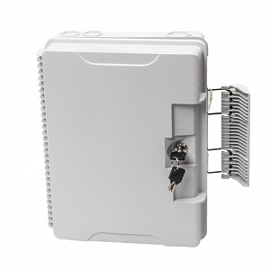 Przełącznica FTTH, IP65, 24x SC simplex, bez adapterów, zamykana na klucz 