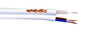 Kabel koncentryczny YAp RG59 + 2 żyły zasilające/sterujące 1mm2; 100m