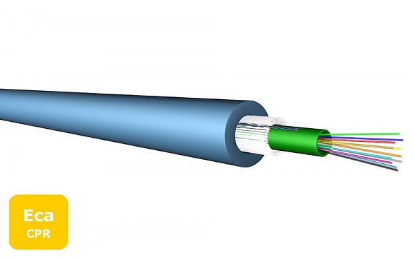 Kabel światłowodowy jednomodowy, światłowód, 12x9/125, włókno G652D, powłoka LSOH/LSZH