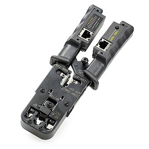 Zaciskarka RJ45, RJ12, RJ11, 6p2c, 4p4c i 4p2c z testerem (Atex 022)