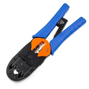 Zaciskarka RJ45, RJ12, RJ11, 6p2c, 4p4c, 4p2c z blokadą (SK-8468BR)