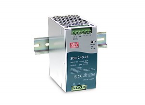 Zasilacz 240W 48VDC, DIN TS35, P.F.C. (Mean Well SDR-240-48) 