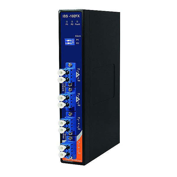 IBS-102FX-SS-LC, Bypass Switch, DIN, 4x LC Duplex 