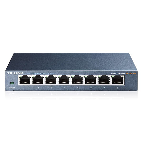 Switch niezarzdzalny, 8x 10/100/1000 RJ-45, desktop (TP-Link TL-SG108) 