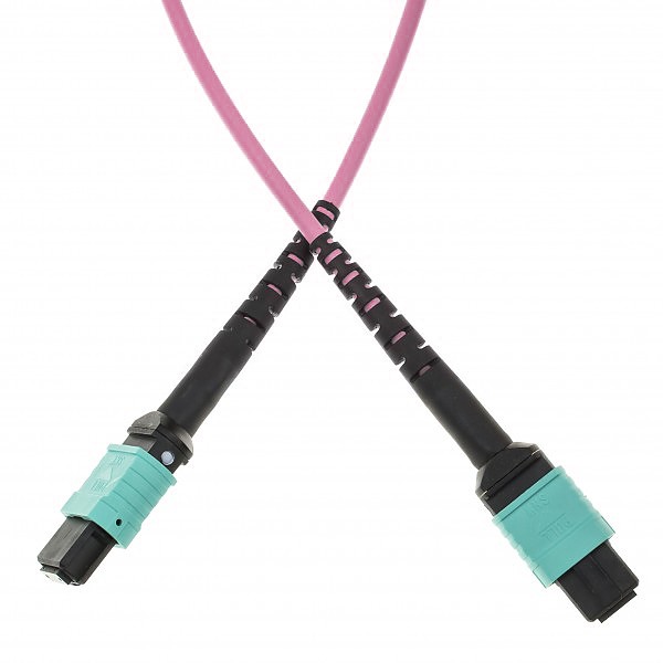 Patchcord światłowodowy MPO(F)-MPO(F) typu B, MM, 50/125, 12F, włókno OM4,  20m