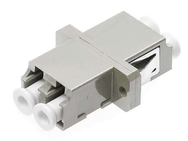 Adapter światłowodowy LC/UPC duplex, OM2, wielomodowy 