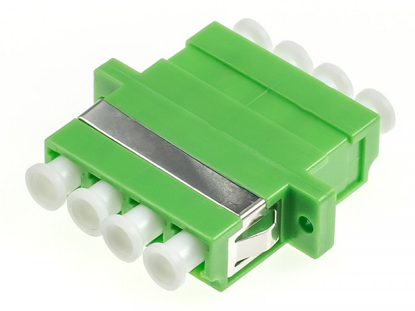 Adapter światłowodowy LC/APC quad, jednomodowy 