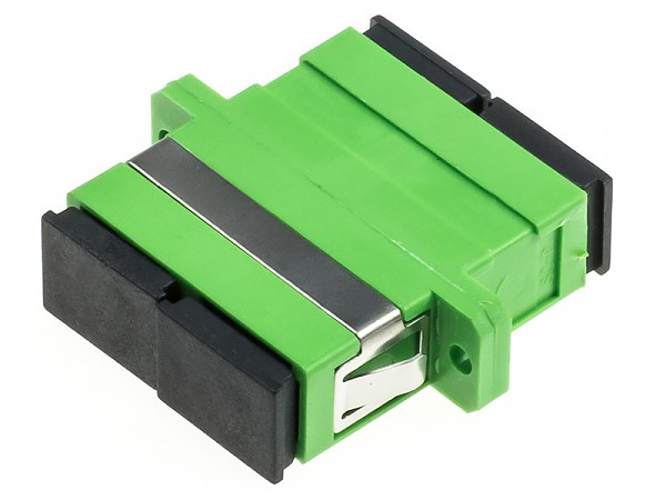 Adapter światłowodowy SC/APC duplex, jednomodowy 