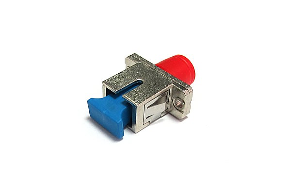 Adapter światłowodowy hybrydowy SC/UPC - FC/UPC simplex, jednomodowy 