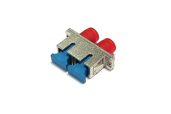 Adapter światłowodowy hybrydowy SC/UPC - FC/UPC duplex, jednomodowy 