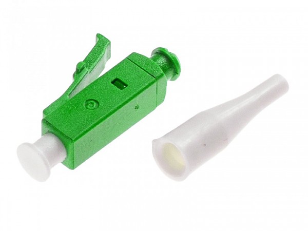 Złącze światłowodowe jednomodowe LC/APC, odgiętka 0,9 mm 