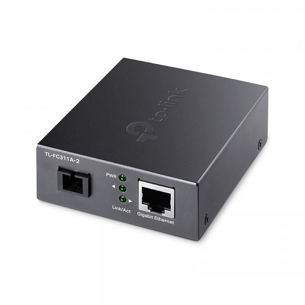 Konwerter 10/100/1000 Mbps RJ-45/SC, SM 1550nm, 2 km, WDM (TP-Link TL-FC311A-2) 