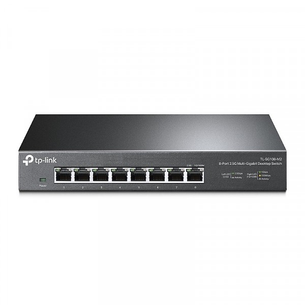 TP-Link TL-SG108-M2, Switch niezarzdzalny, 8x 2,5Gb/s RJ-45, desktop