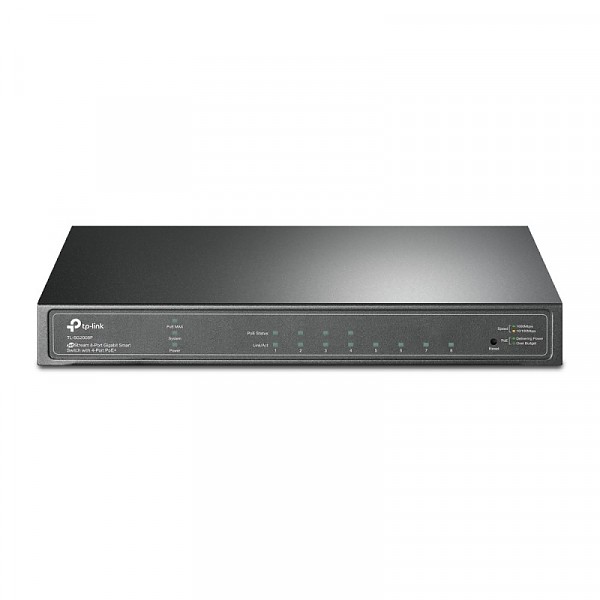 Switch inteligentny, 8x 10/100/1000 RJ-45, PoE+, desktop (TP-Link TL-SG2008P) 