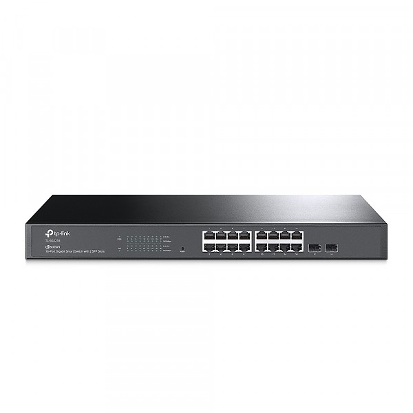 Switch inteligentny, 16x 10/100/1000 RJ-45, 2x SFP, 19" (TP-Link TL-SG2218) 