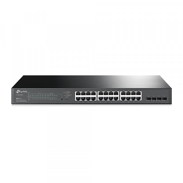 Switch inteligentny, 24x 10/100/1000 RJ-45, 4x SFP, PoE+, 19" (TP-Link TL-SG2428P) 