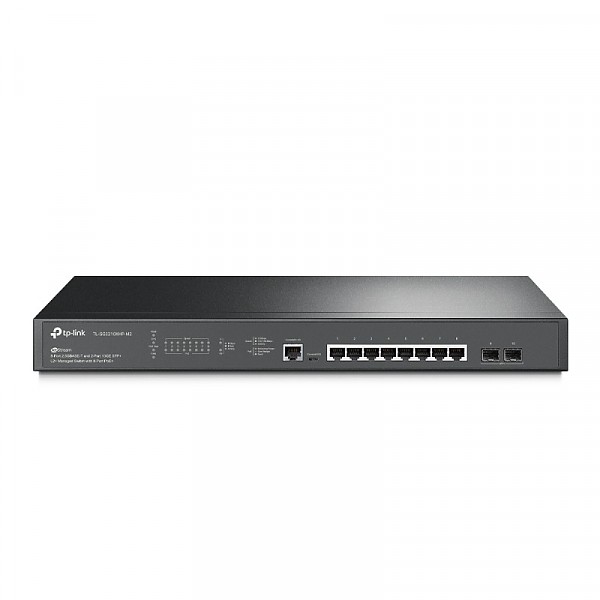 TP-Link TL-SG3210XHP-M2, Switch zarządzalny, 8x 100/1000/2500 RJ-45, 2x slot SFP 10G, PoE+, 19"