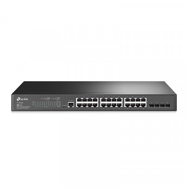 Switch zarzdzalny, 24x 10/100/1000 RJ-45, 4x slot SFP, 19" (TP-Link TL-SG3428) 