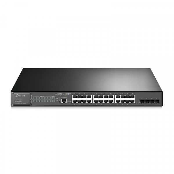 TP-Link TL-SG3428MP, Switch zarzdzalny, 24x 10/100/1000 RJ-45, 4x slot SFP, PoE+, 19"