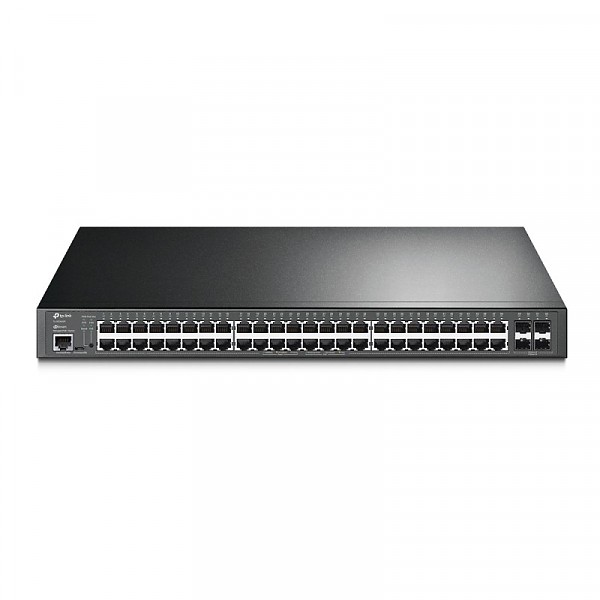 Switch zarzdzalny, 48x 10/100/1000 RJ-45, 4x slot SFP, PoE+, 19" (TP-Link TL-SG3452P) 