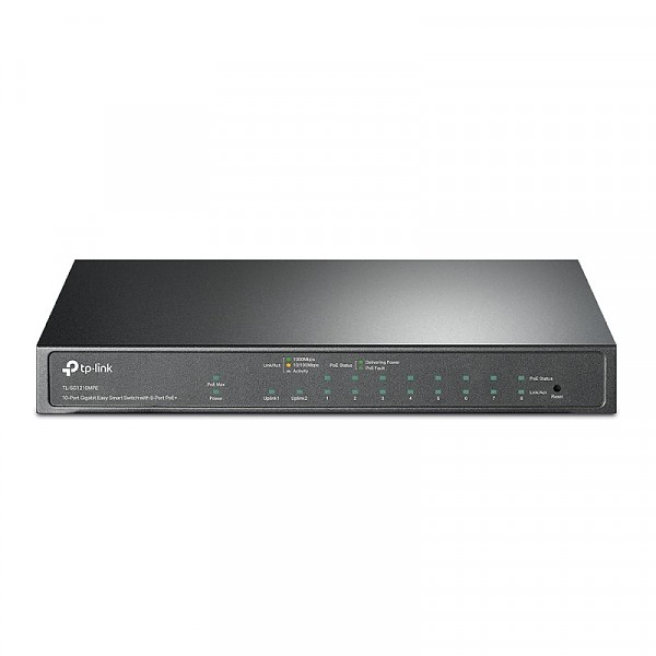 TP-Link TL-SG1210MPE, Switch inteligentny, 9x 10/100/1000 RJ-45, 1x slot SFP, PoE+, desktop