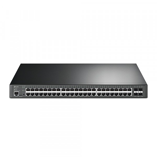 Switch zarzdzalny, 48x 10/100/1000 RJ-45, 4x slot 10G SFP+, PoE+, 19" (TP-Link TL-SG3452XP) 