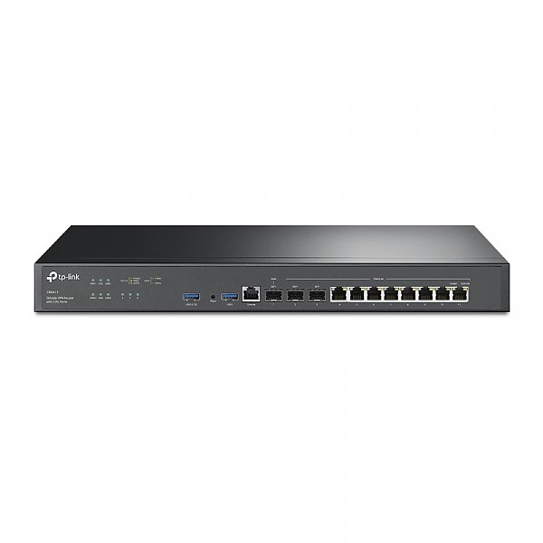Gigabitowy router VPN Omada, 8x 10/100/1000 RJ-45, 2x slot 10G SFP, 19" (TP-Link ER8411) 