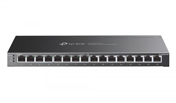 Switch inteligentny, 16x 10/100/1000 RJ-45, PoE+ (TP-Link TL-SG2016P) 