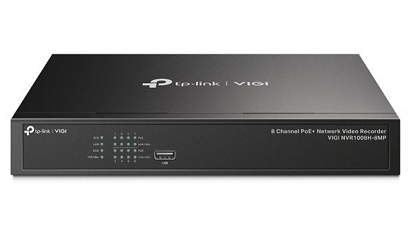 Omiokanaowy sieciowy rejestrator wideo z PoE+ (TP-Link VIGI NVR1008H-8P) 