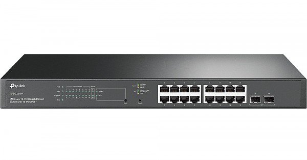 Switch inteligentny, 16x 10/100/1000 RJ-45, 2x SFP, PoE+, 19" (TP-Link TL-SG2218P) 