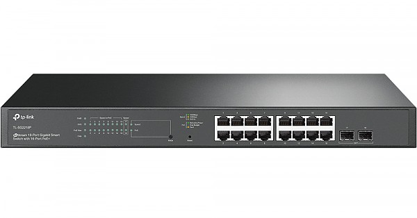 TP-Link TL-SG2218P, Switch inteligentny, 16x 10/100/1000 RJ-45, 2x SFP, PoE+, 19"