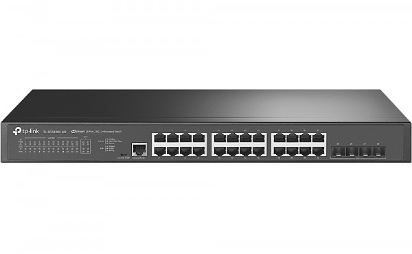 Switch zarządzalny, 24x 2,5G RJ-45, 4x slot 10G SFP+, 19" (TP-Link TL-SG3428X-M2) 