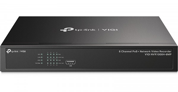 Ośmiokanałowy sieciowy rejestrator wideo z PoE+ (TP-Link VIGI NVR1008H-8MP) 