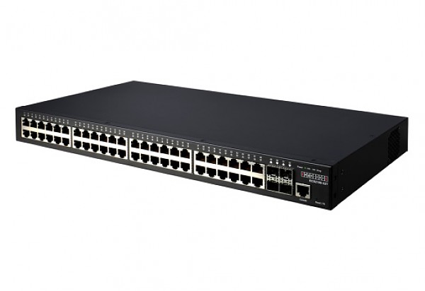 Edge-corE ECS2100-52T, Switch zarządzalny, 48x 10/100/1000 RJ-45, 4 zintegrowane porty 1G SFP, 19"